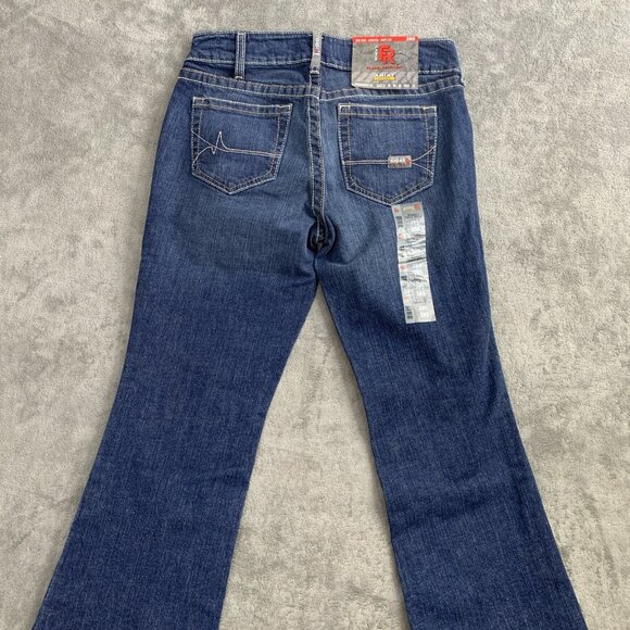 Ariat Jeans Women 28S FR Mid Rise Boot Cut Work Chore Horse Farm Cowgirl Western - Picture 13 of 14